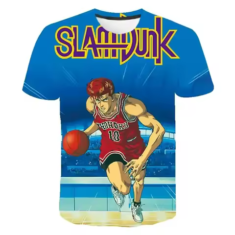 Newest Slam Dunk Anime Shohoku Basketball Jersey Unisex 3D Printed Men's Sports T-shirt Outdoor Fash