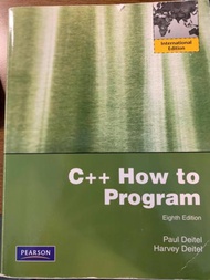 C++ HOW TO PROGRAM 8/E (V-PIE) (W/CD)