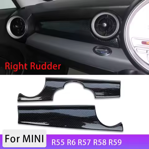2 Pcs Car Right Rudder Dashboard Protective Cover For BMW MINI ONE Cooper JCW CLUBMAN R55 R56 R57 R5