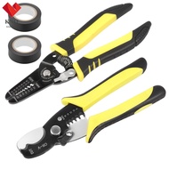 7inch Wire Stripper 10-22 AWG with Safety Lock Multifunctional Wire Stripping Tool with 7inch 2 in 1