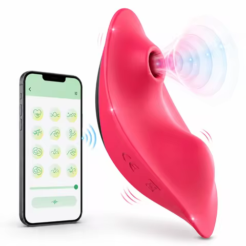 Wireless Bluetooth Sucker Vibrator for Women APP Control Clitoral Stimulator G Spot Suction Massager