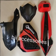 Vario 150 (5 in 1) package Rear Inner Fender Cover Black+Radiator Panel Cover +visor +Exhaust Cover 