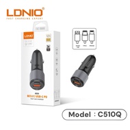LDNIO QC 3.0/USB-C PD Quick Charge Car Charger (36W) C510Q