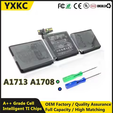 A1713 Laptop Battery Lithium Battery Recycling Machine 11.4V 54.5Wh 4781mAh For the Apple MacBook Pr