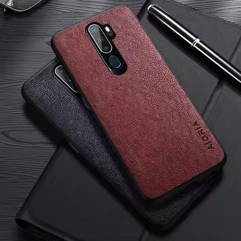 Case For Oppo A11X A9 2020 A5 2020 Simple Design Luxury Leather Business Cover For Oppo F11 Pro Case