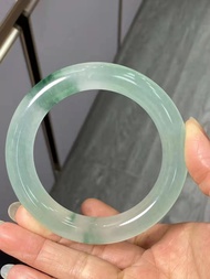 Real Myanmar emerald bangles Class Ice transparent green Color matching jade bangle jade bangle give