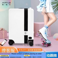 Get gifts-H ArtvzEtushi Smart Luggage Electric Suitcase Riding Trolley CaseTSAFollow Boarding Bag 8Z