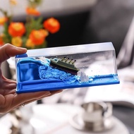 Cruise Ship Fluid Bottle Unsinkable Ship Decompression Toy Titanic Desktop Decoration Gifts Ornament