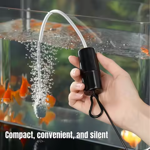 USB Oxygen Pump, Convenient and Silent Oxygen Pump, Air Compressor, Small Fish Tank Oxygen Pump, Aqu
