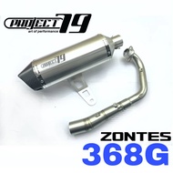 Project79 Exhaust ZONTES 368G Full System Piping Manifold Stainless Steel Ekzos Motor Muffler ZT368G