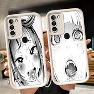 Soft Casing for Infinix HOT Smart Ram3 5 11 10 12 Ram2 6 8 Play Plus White Q17 Ahegao FaceGirl