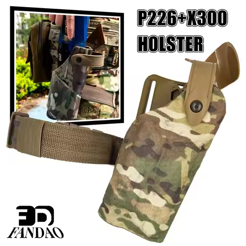 Airsoft 6004 P320/P226 FOR X300/TLR-1 Glock Holster Tactical Hunting Belt Holster with QLS Quick Rel