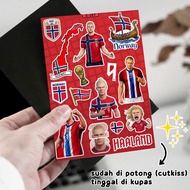 Erling Haaland Sticker Pack Norwegia Fottball Norway Sticker Haland