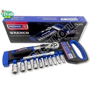 HL Socket Wrench Set 12pcs HNL HL H&L HL72T12C 6PT Ratchet Handle/ Socket Wrench 1/4" 4mm 5mm 6mm 7m