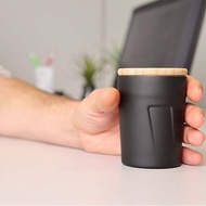 竹蓋雙層保溫隨身咖啡杯