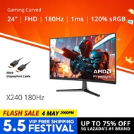 PRISM+ X240 (1500R) 24 180Hz/240Hz 1ms Curved FHD [1920 x 1080] Adaptive Sync Ready Gaming Monitor