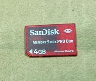 正常品！PSP日版週邊- MS PRO Duo 原廠、正廠記憶卡 4G，請見圖～（瘋電玩）
