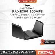 Netgear RAXE300 | AXE7800 | Nighthawk 8-Stream Tri-Band WiFi 6E Router (RAXE300-100APS)