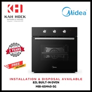 MIDEA *EXCLUSIVE* MBI-65M40-SG 82L MECHANICAL BUILT-IN OVEN - 2 YEARS MANUFACTURER WARRANTY + FREE INSTALL