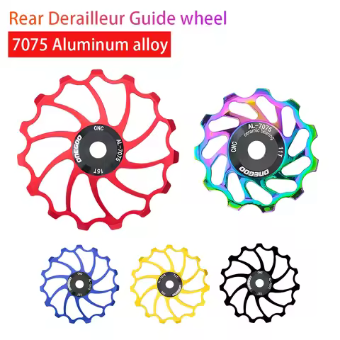 ONEGOO MTB Road Bike 11T 13T 15T Aluminum Alloy Jockey Wheel Rear Derailleur Ceramic Bearing Guide W