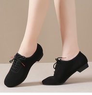 New Style Dance Shoes, Social Dance, Latin Dance Shoes, Women's Flat-heel Dance Square Dance Shoes, 