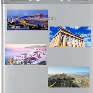 Greece Athens Santorini Gift Souvenir Fridge Magnet Sheet 10 cm x 5 cm