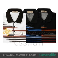 Men's Crocodile Diamond Collar T-Shirt 219-1899 Crocodile Polo Shirt