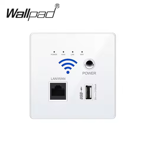 2023 New White USB Socket Wireless WIFI USB Charging Socket,Wall Embedded Wireless AP Router in the 