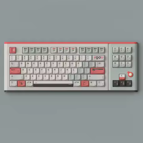 KeyTok Smile Profile Turn 90s Dye Subbed Keycap Set PBT for keyboard 87 tkl 104 ansi xd64 bm60 xd68 