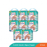 P.Love Value Adult Diaper Tape L Size 10pcs - 8 packs