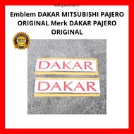 Original MITSUBISHI PAJERO DAKAR Writing Emblem ORIGINAL PAJERO DAKAR Brand