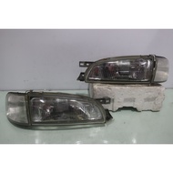 JDM Subaru Impreza GC8 GF8 Front Head Light Lamps With Corner Lamp Lights 1 Set 4 Piece ORIGINAL JAP