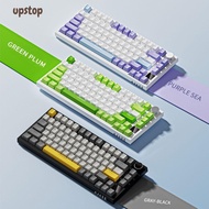 UPSTOTO Gaming Keyboard, Silent 82-Key Mechanical Keyboard,   Backlit AK820 With Knob Wired Keyboard