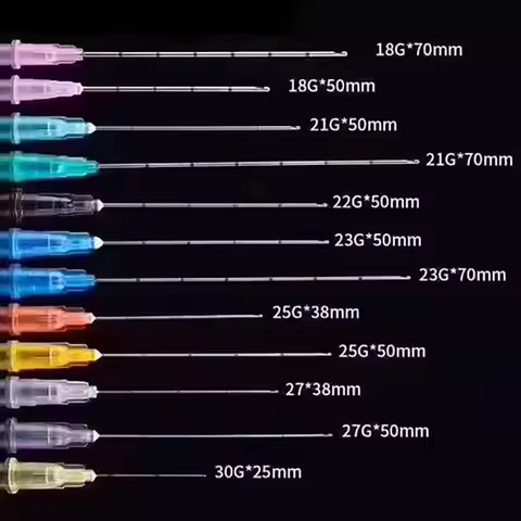 Disposable Blunt-tip Cannula 18G 21G 23G 25G 27G 18G 30G 25mm/38mm/50mm/70mm Blunt Needles Cannula S