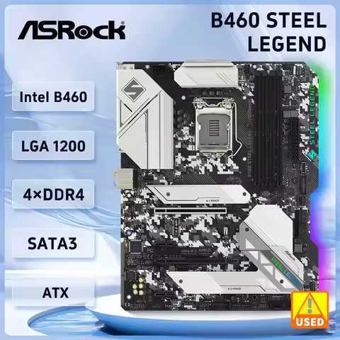 ASRock B460 STEEL LEGEND Motherboard LGA 1200 B460 support i7-10700F 10400F 10100F cpu DDR4 128GB M.