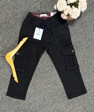 Celana Cargo Anak Warna Hitam Bahan Katun Twil By Libas