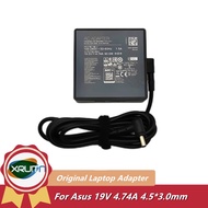 For Asus 90W Genuine AC/DC Adapter Charger 19V 4.74A 4.5*3.0mm A19-090P2A Power Supply