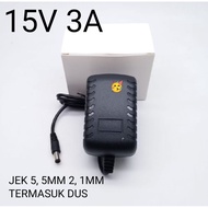 Universal 15v 3a charger adapter 15 power supplyOriginal 3 ampereVOLT 2.1mm DC Jack 2.5mm x 5. 15V 3