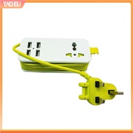 yakhsu|  Home Travel UK Plug Power Strip 4 USB Ports Extension Socket Adapter for Phone