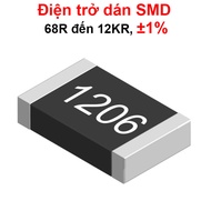 (500C) 1206 paste resistor - value 68R to 12KR, ±1%