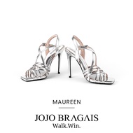 Jojo Bragais Maureen Silver 4-Inch High Heels | Pageant Heels
