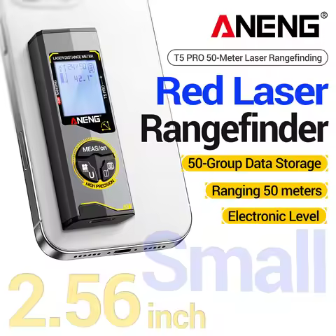 ANENG T3/T3 PRO/T5/T5 PRO Laser Distance Meter 30m 50m Digital Tape Measure with Electronic Level Ar