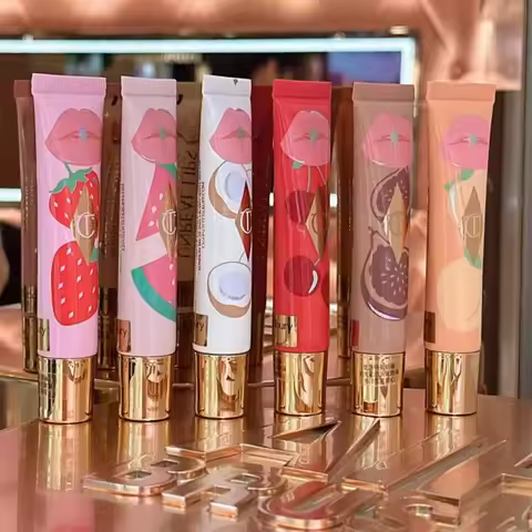 Charlotte Tilbury Lip Gloss Lip Balm Jelly Series Fruit Flavored Lipstick Candy Fig Cherry Glaze Pur