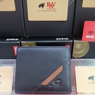 RAV DESIGN ORIGINAL RFID GENUINE LEATHER Wallet17Compartmet 15Card Holder 2Pocket Money 💵