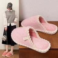Plush Home Shoes Cotton Slippers Indoor Home Shoes Household Women Slippers Ready Stock Cotton Slipp