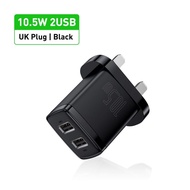 Baseus 10.5W USB Charger Portable Dual USB Ports Travel Charger Adapter Wall Charger