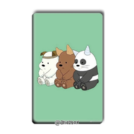 We Bare Bears Ezlink Card Sticker Protector Cartoon Stickers