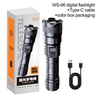 LED flashlight rechargeable waterproof Outdoor Heavy Duty Rechargeable Flashlight searchlight