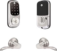 Yale Security B-YRD226-NR-NW-619 Yale Assure Lock Norwood Touchscreen Deadbolt with Matching Lever, Keypad Smart Module), Satin Nickel