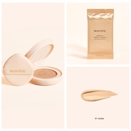 【BIG SALE！】SKINTIFIC Cover All  Cushion SPF 35 PA+++ cushion refill foundation bedak padat bb cream 